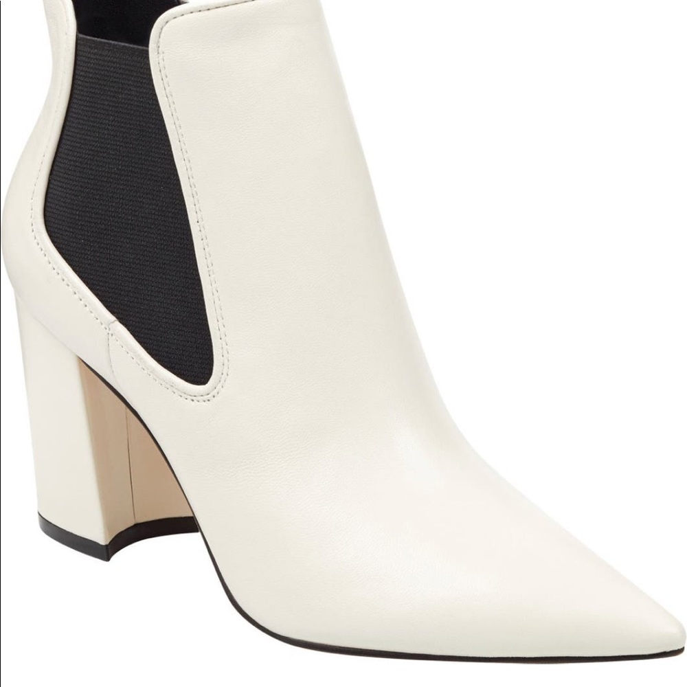 Marc Fisher LTD Tacily Pointed Toe Booty - ivory/ multi leather